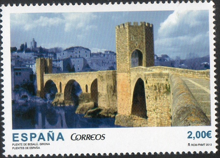 4794- Puentes de España. Puente de Besalú. Gerona.