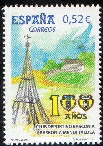4797-Centenarios. Club deportivo Basconia y Baskonia Mendi Taldea. ( 1913-2013 ).                   