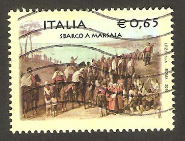 3132 - 150 anivº de la expedición Mille, suicidio de marsala