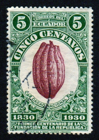 1930 Primer Centenario de la fundación de la República. Fruto del cacao - Ybert:287