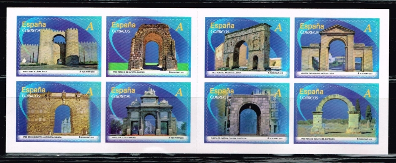 Edifil  4763 - 4770  Arcos y Puertas Monumentales.  