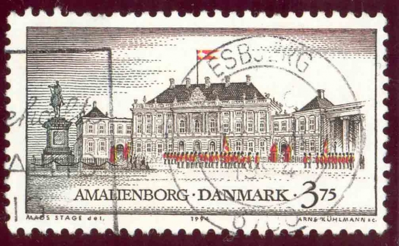 1994 Residencias reales danesas.Amaliensborg - Ybert:1077
