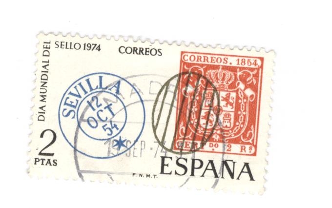 Edifil 2179.Dia mundial del sello 1974