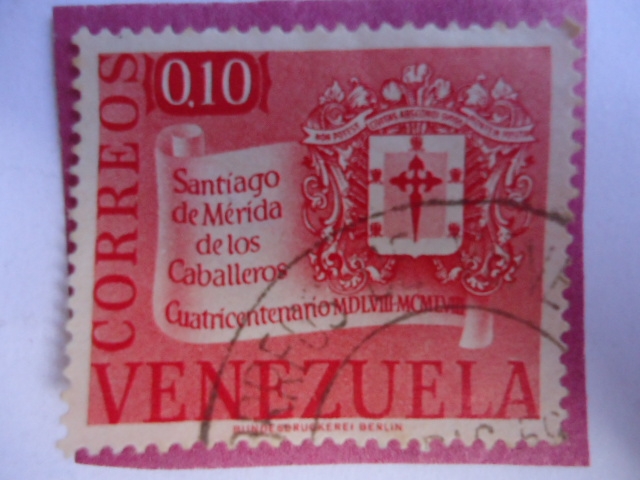 Cuatrícentenario 1558-1958- Santiago de Mérida de los aballeros.