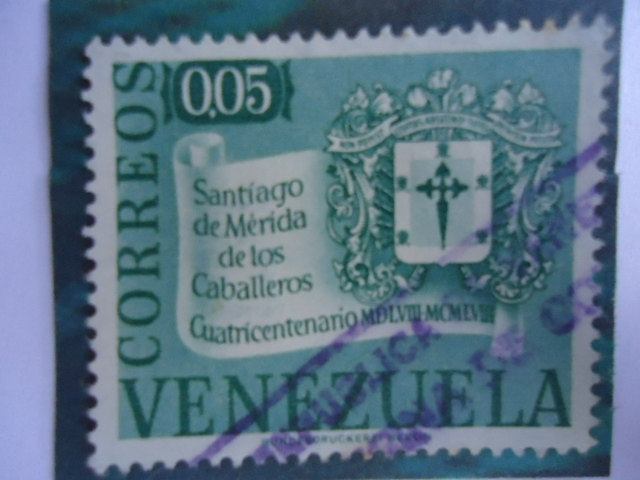 Cuatrícentenario 1558-1958- Santiago de Mérida de los aballeros.
