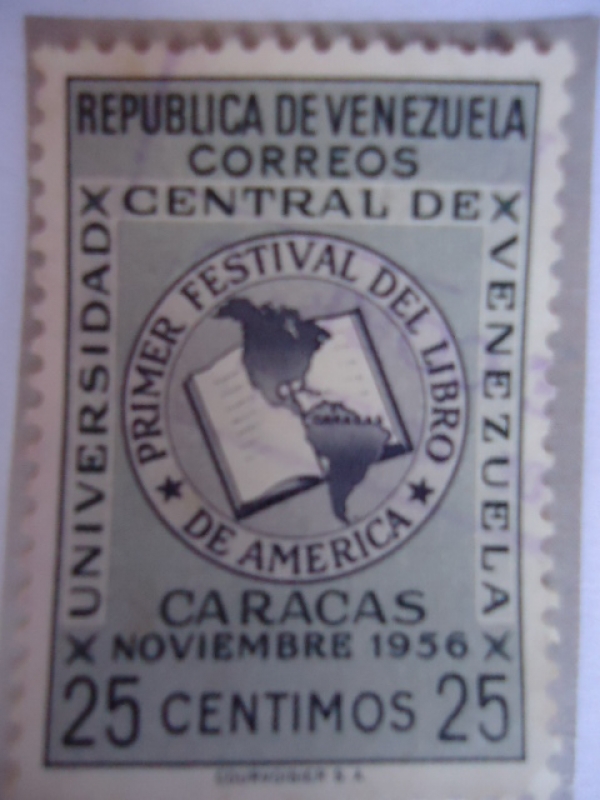 Universidad Central de Venazuela - Primer Festival del Libro de América Noviembre 1956