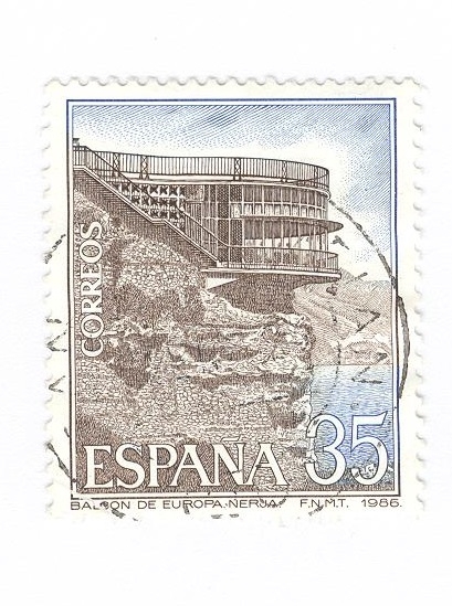 Edifil 2837. Balcón de Europa, Nerja