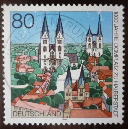100 años Domplatz Zu Halberstadt