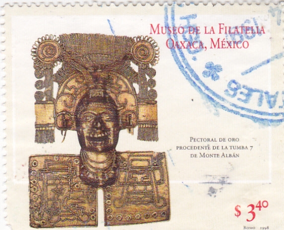 Pectoral de oro de Monte Albán