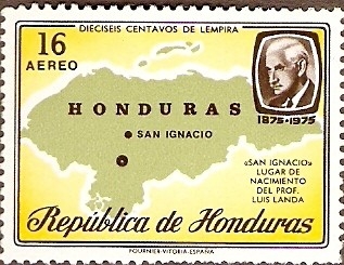 MAPA DE HONDURAS Y PROF LUIS LANDA