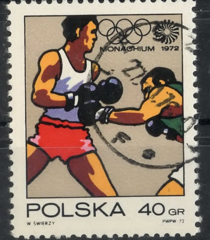 POLONIA SCOTT_1880 BOXEO Y SIMBOLO OLIMPICO. $0.2