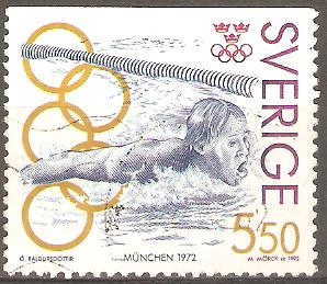 GUNNAR   LARSSON  (NATACIÒN) OLIMPÌADAS   MUNCHEN   1972