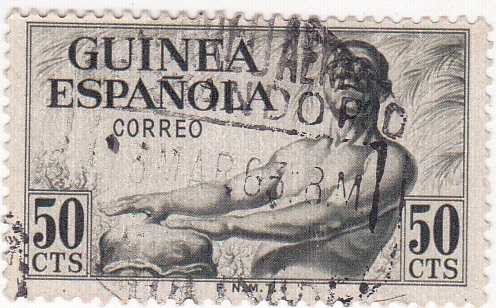 GUINEA ESPAÑOLA -Instrumento musical Tam-Tam