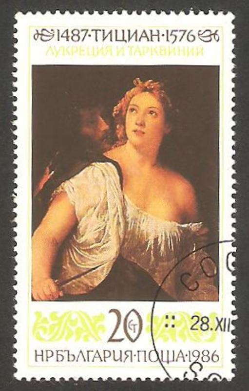 3058 - cuadro de Tiziano, lucrecia y tarquinius