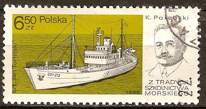 En la tradición de la educación marítima-Buque  John urlejski y capitán, Casimir Porębski.