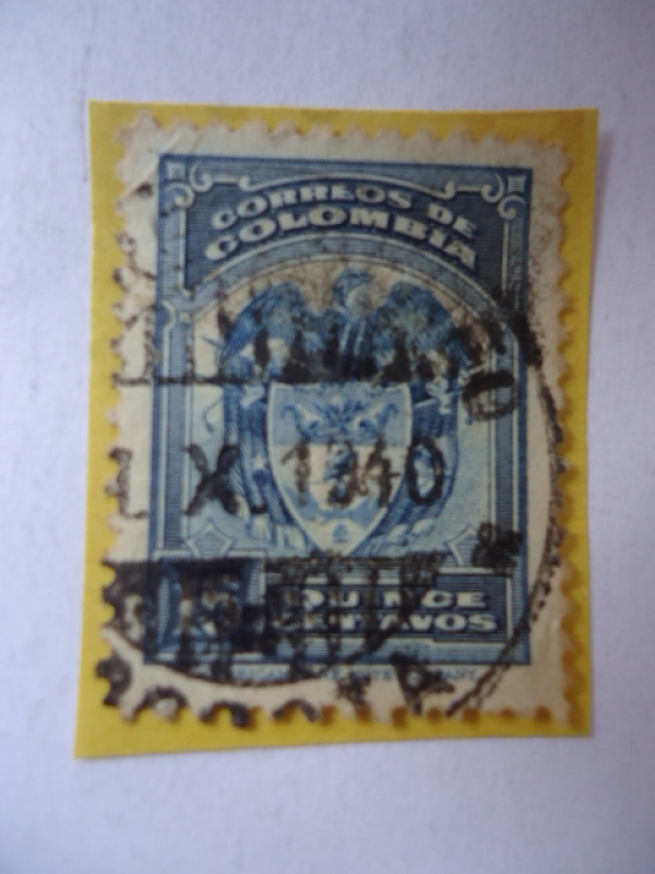 Correos de Colombia - Escudo Nacional