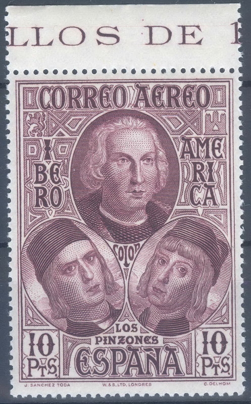 ESPAÑA 565 DESCUBRIMIENTO DE AMERICA. CORREO PARA AMERICA