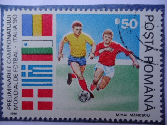 Italia 90 -Preliminariile Campionatului Mundial de Fotbal.