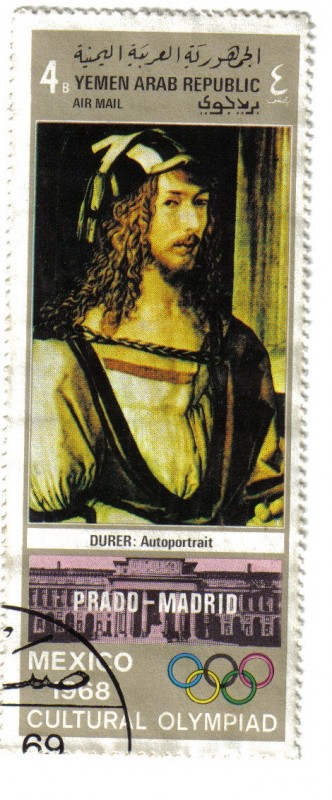 Durer: Autoretrato.  Olimpiadas Culturales, México 1968