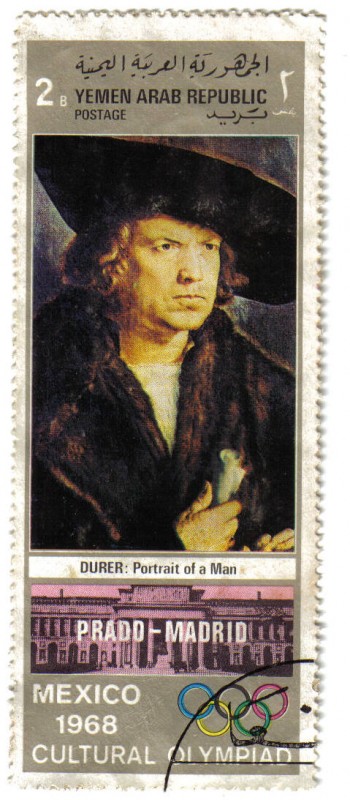 Durer: Retrato de un Hombre. Olimpiadas Culturales. México 1968.