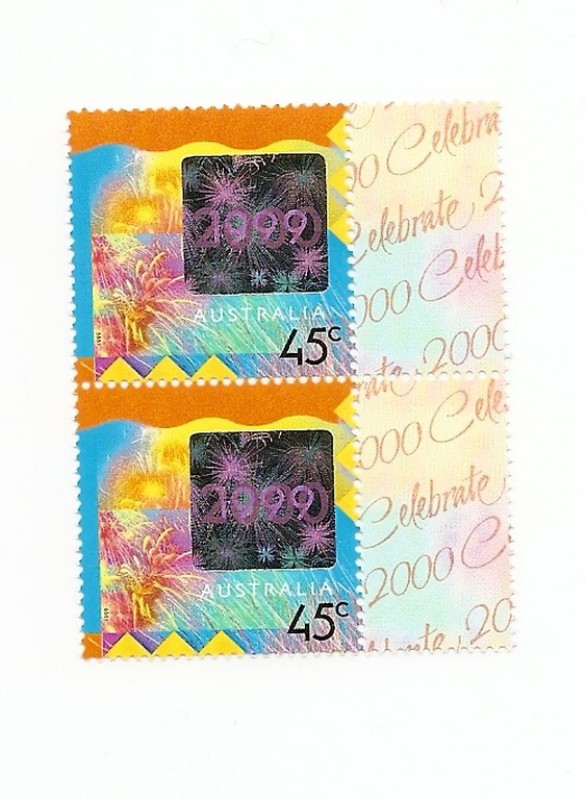 con Holograma cambio año 1999/2000