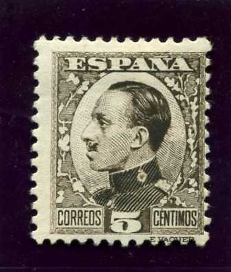 Alfonso XIII. Tipo Vaquer de Perfil