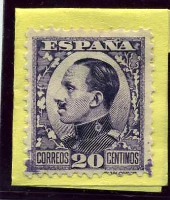 Alfonso XIII. Tipo Vaquer de Perfil