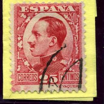 Alfonso XIII. Tipo Vaquer de Perfil