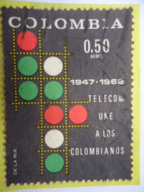 Telecom Une a los Colombianos - 20° Aniversario 1947-1968 - Luces de Señal - Servicio Nacional de te