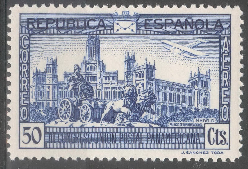 ESPAÑA 617 III CONGRESO DE LA UNION POSTAL PANAMERICANA