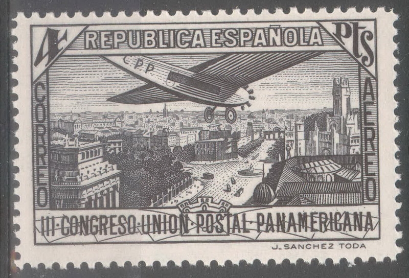 ESPAÑA 619 III CONGRESO DE LA UNION POSTAL PANAMERICANA
