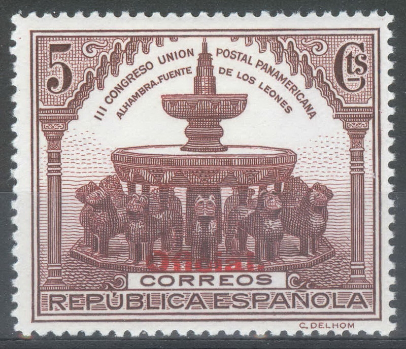 ESPAÑA 620 III CONGRESO DE LA UNION POSTAL PANAMERICANA. OFICIAL