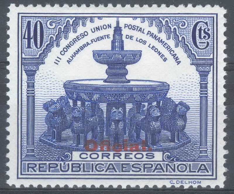 ESPAÑA 625 III CONGRESO DE LA UNION POSTAL PANAMERICANA. OFICIAL