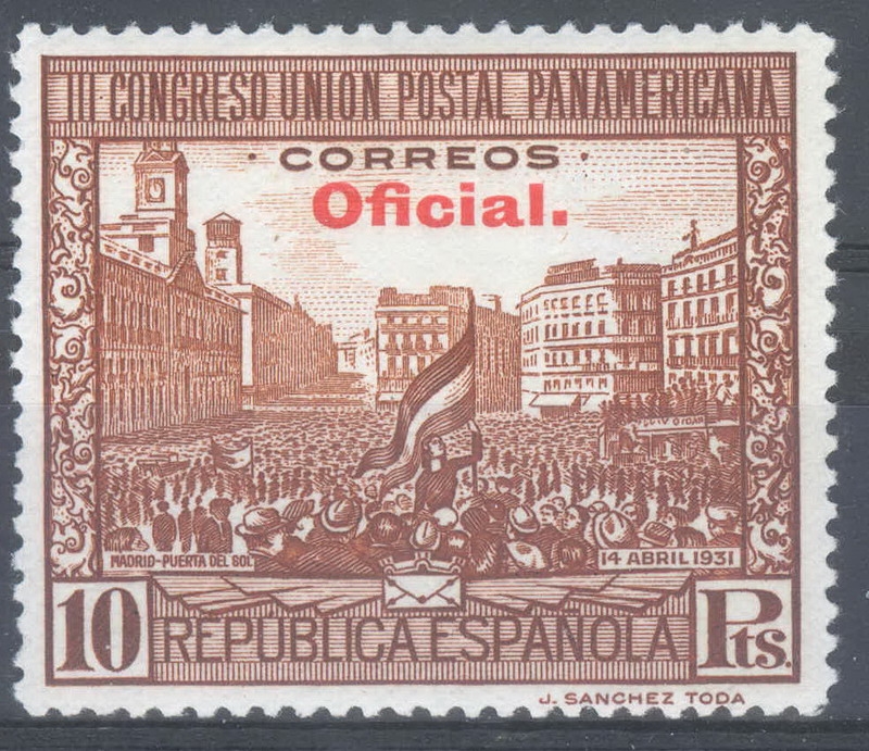 ESPAÑA 629 III CONGRESO DE LA UNION POSTAL PANAMERICANA. OFICIAL
