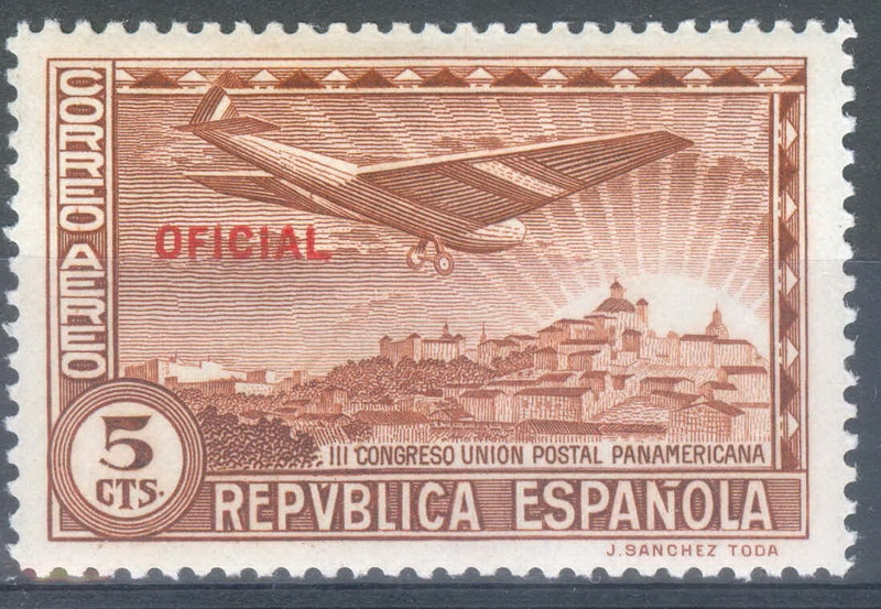 ESPAÑA 630 III CONGRESO DE LA UNION POSTAL PANAMERICANA. OFICIAL