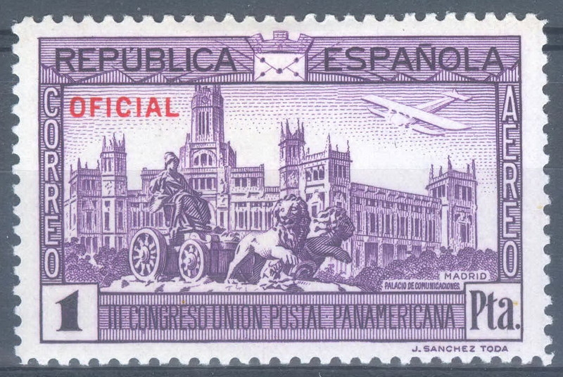 ESPAÑA 634 III CONGRESO DE LA UNION POSTAL PANAMERICANA. OFICIAL