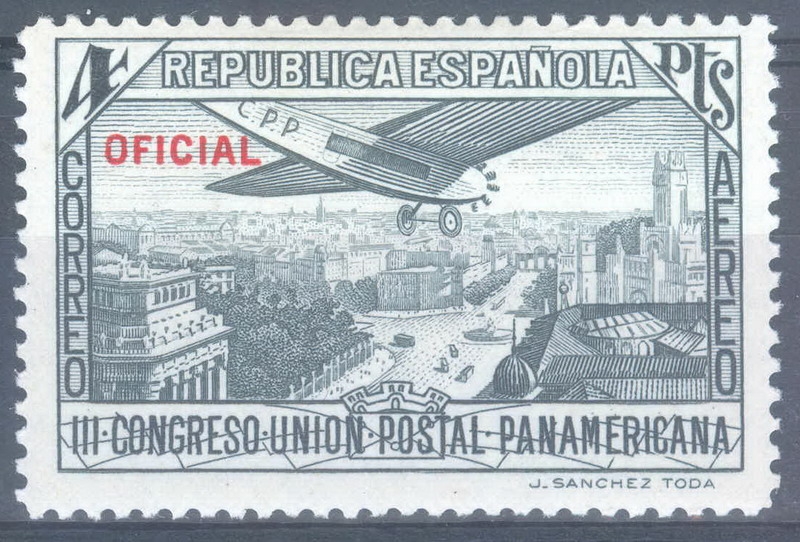 ESPAÑA 635 III CONGRESO DE LA UNION POSTAL PANAMERICANA. OFICIAL