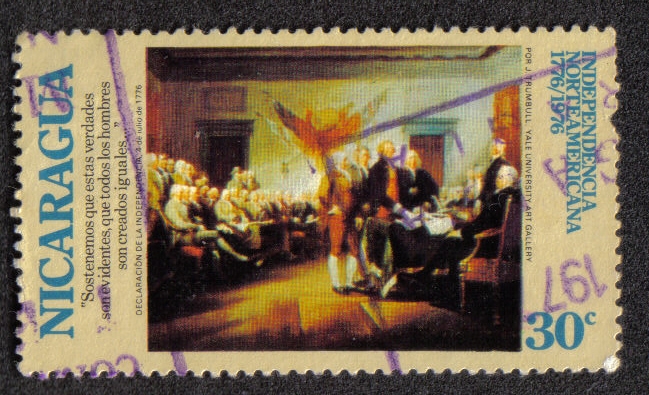 La firma de la Declaración de Independencia , por John Trumbull