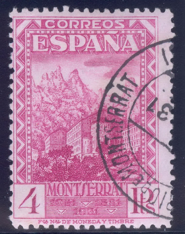 ESPAÑA 647 IX CENTENARIO DE LA FUNDACION DEL MONASTERIO DE MONTSERRAT
