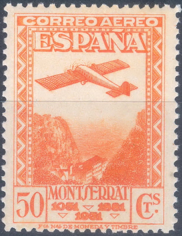 ESPAÑA 653 IX CENTENARIO DE LA FUNDACION DEL MONASTERIO DE MONTSERRAT