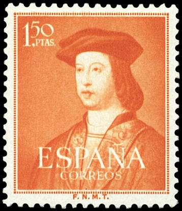 ESPAÑA SEGUNDO CENTENARIO Nº 1109 ** 1,5P NARANJA