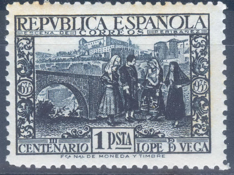 ESPAÑA 693 III CENTENARIO DE LA MUERTE DE LOPE DE VEGA