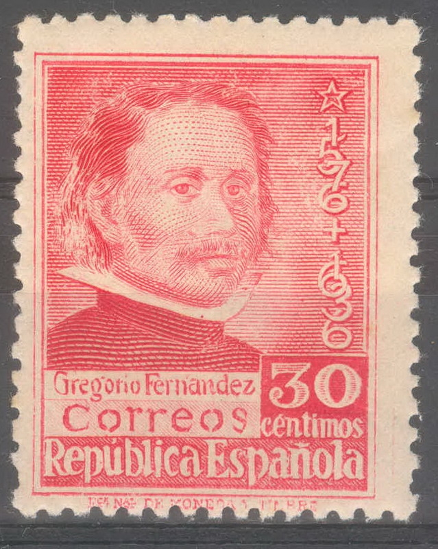 ESPAÑA 726 II CENTENARIO DE LA MUERTE DE GREGORIO FERNANDEZ