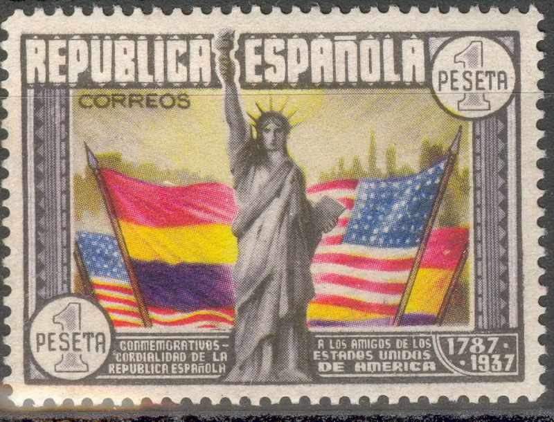 ESPAÑA 763 CL ANIVERSARIO DE LA CONSTITUCION DE LOS EE.UU.