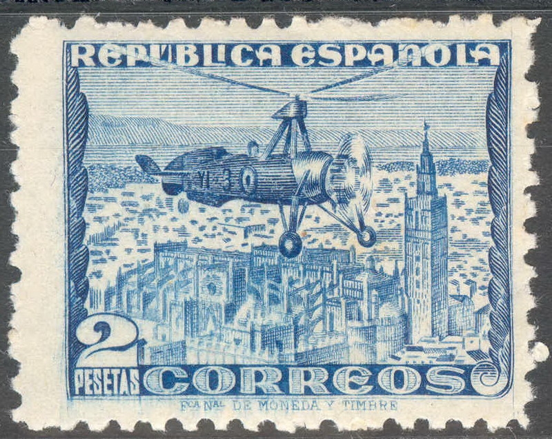 ESPAÑA 770A MONUMENTOS Y AUTOGIRO