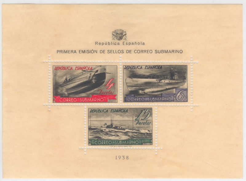 ESPAÑA 781 CORREO SUBMARINO