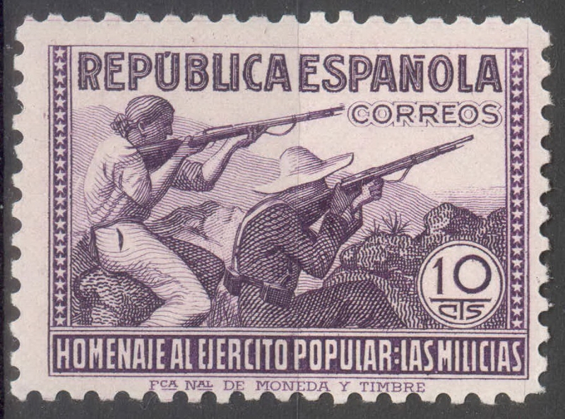 ESPAÑA 793 HOMENAJE AL EJERCITO POPULAR