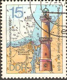 FARO  DE  WARNEMÛNDE  Y  MAPA