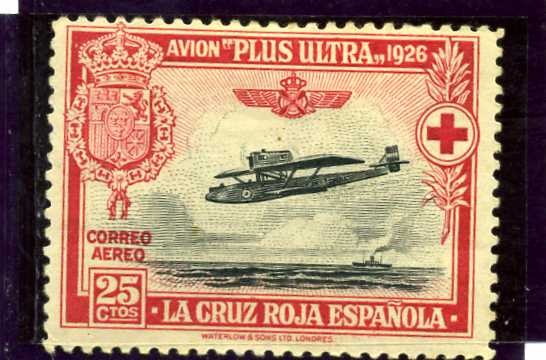 Pro Cruz Roja Española. Avion Plus Ultra