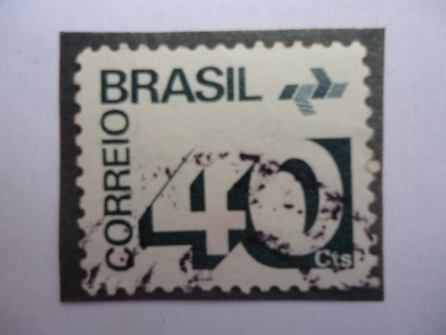 Correo Brasil-Cifra, 0,40 Cts.